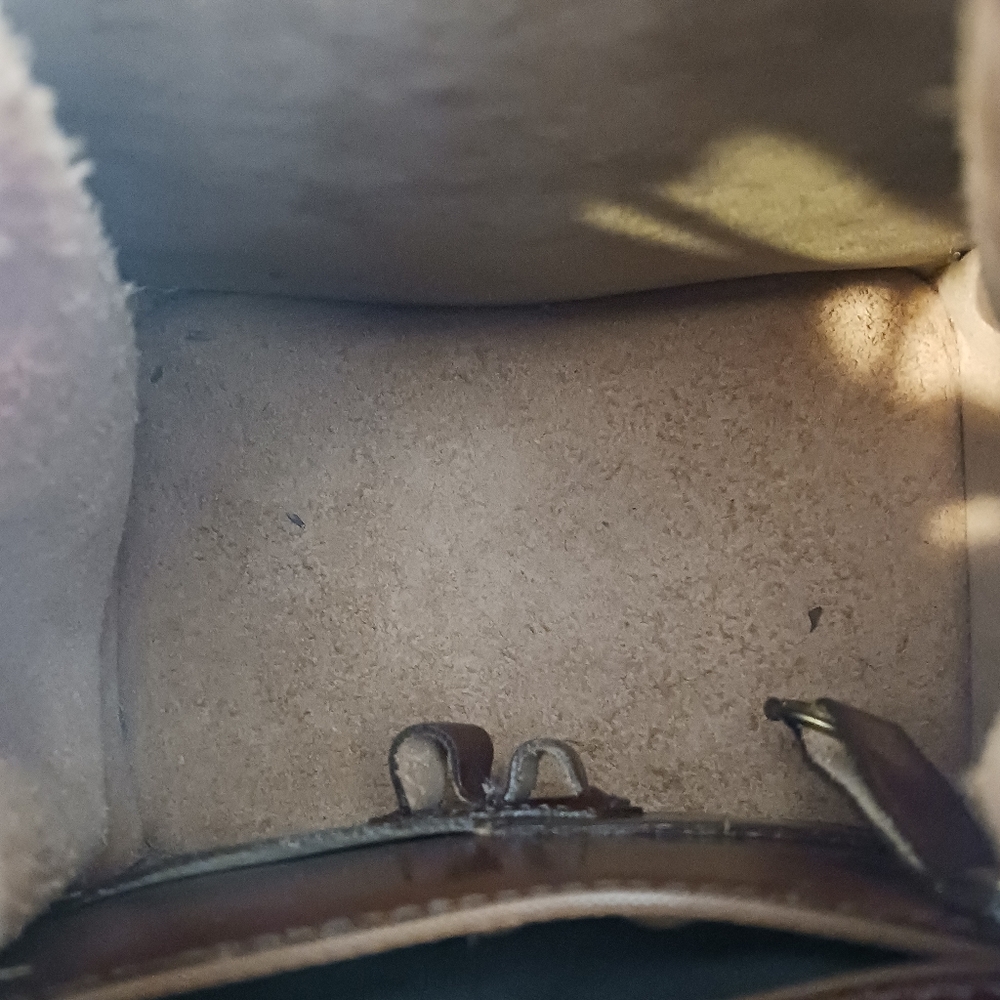 Brahmin Woven Leather Bucket Bag in Burgundy - Picture 14 of 14